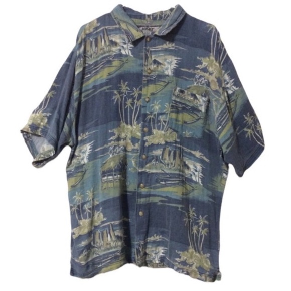 Pirate Surf Other - PIRATE SURF Men’s VACATION Button Down SHIRT Size XL